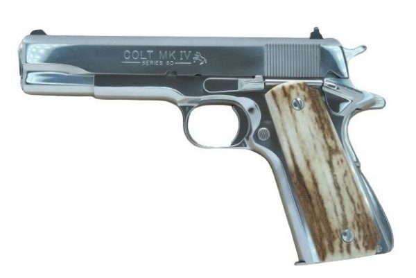 COLT GOVERNMENT MODEL MKIV/SERIES 80 "ULTIMATE" BRIGHT STAINLESS STEEL for sale