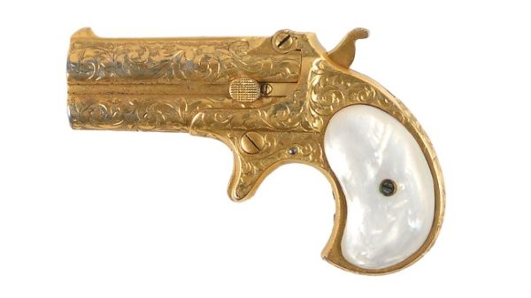 LADY DERRINGER 14KT. GOLD ENGRAVED for sale